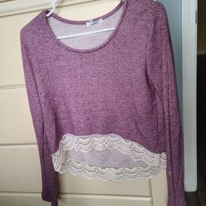 Purple sweatshirt